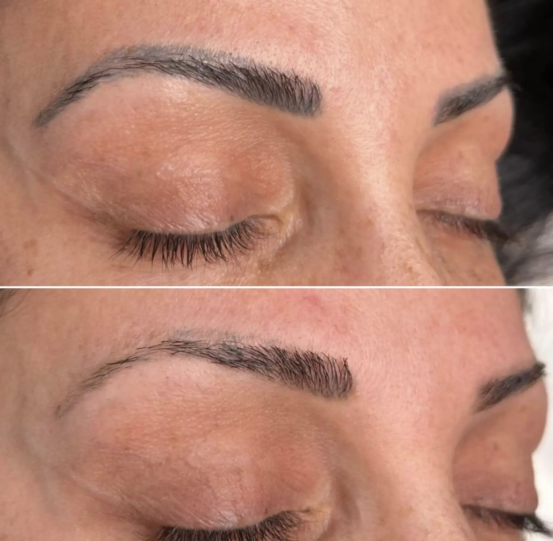 brow tattoo correction